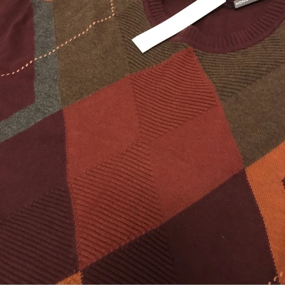 Alex Cannon Argyle Patterned Cotton Pull Over Sweater. Size L. New With Tags. - Picture 3 of 6